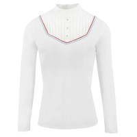 Polo Equithème Cabourg lange mouwen Weiß Weiß Polo Equithème Cabourg lange mouwen Weiß Weiß