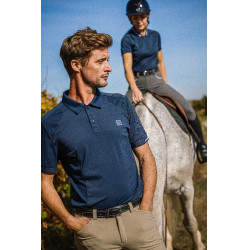 Polo Equithème Eric Marineblau