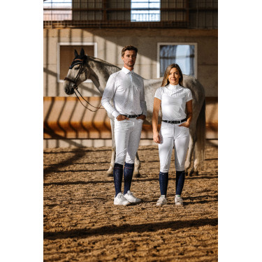Polo Mesh Equithème Dany Weiß Weiß