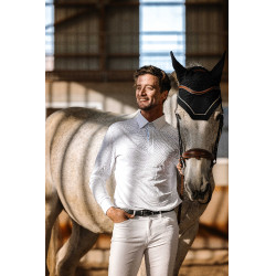 Polo Mesh Equithème Dany Weiß Weiß