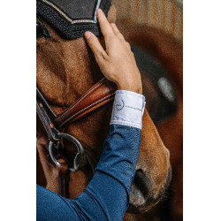 Reitbluse Equithème Julia Marineblau