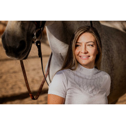 Polo Equithème Funza Kurzarm Weiß Weiß