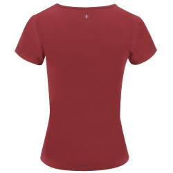 T-Shirt Equithème Anna Kurzarm Kirsche Rot