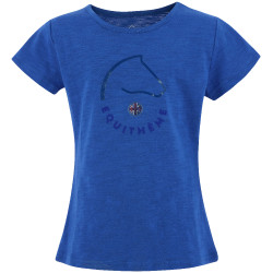 T-Shirt Equithème Claire Kinder Blau Monaco