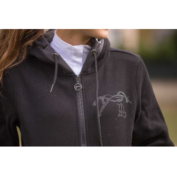 Fluoreszierendes Sweatshirt Pénélope Schwarz Fluoreszierendes Sweatshirt Pénélope Schwarz