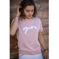 T-Shirt Pénélope Poppy Nude Rosa