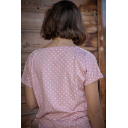 T-Shirt Pénélope Poppy Nude Rosa