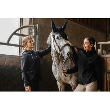 Wasserabweisende Jacke Je t'aime Equithème Dakota Schwarz