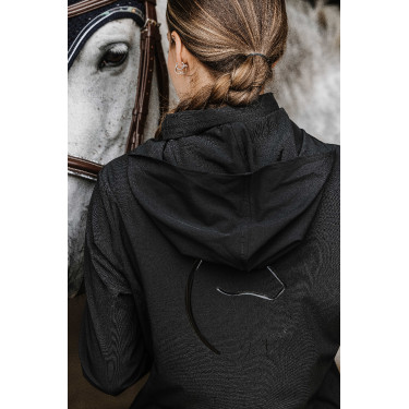 Wasserabweisende Jacke Je t'aime Equithème Dakota Schwarz