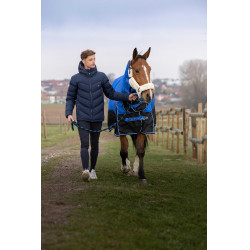 Herrendaunenjacke Equithème Michael Marineblau