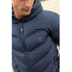 Herrendaunenjacke Equithème Michael Marineblau