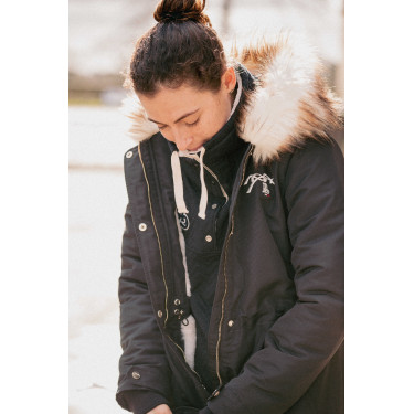 Parka Pénélope Mega Lyon Schwarz
