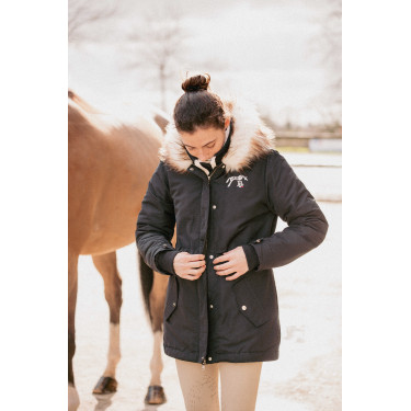 Parka Pénélope Mega Lyon Schwarz