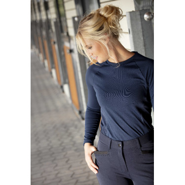 Reithose Equithème Safir Marine / Schwarz Blau Reithose Equithème Safir Marine / Schwarz Blau