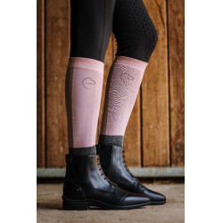 Reitsocken Equithème Compet Je t'aime Altrosa / Anthrazit Reitsocken Equithème Compet Je t'aime Altrosa / Anthrazit