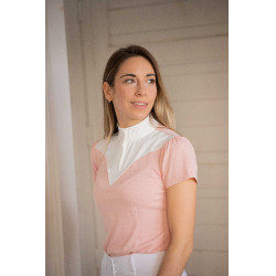 Turnierpolo Pénélope Las Honey Kurzarm Pink Rosa