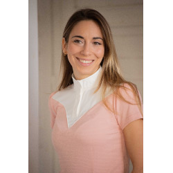 Turnierpolo Pénélope Las Honey Kurzarm Pink Rosa