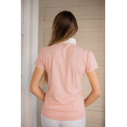 Turnierpolo Pénélope Las Honey Kurzarm Pink Rosa