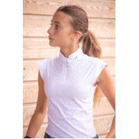 Wettkampf-Poloshirt Pénélope Seville Weiß Weiß Wettkampf-Poloshirt Pénélope Seville Weiß Weiß
