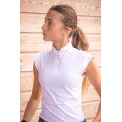 Wettkampf-Poloshirt Pénélope Seville Weiß Weiß Wettkampf-Poloshirt Pénélope Seville Weiß Weiß
