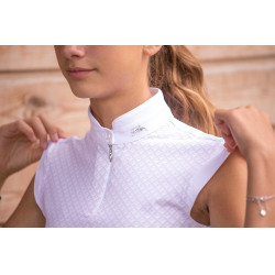 Wettkampf-Poloshirt Pénélope Seville Weiß Weiß Wettkampf-Poloshirt Pénélope Seville Weiß Weiß