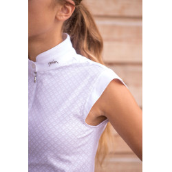 Wettkampf-Poloshirt Pénélope Seville Weiß Weiß Wettkampf-Poloshirt Pénélope Seville Weiß Weiß