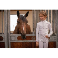 Wettkampf-Poloshirt Eden by PL Bruges Weiß / Band blau weiß rot Weiß