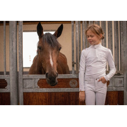 Wettkampf-Poloshirt Eden by PL Bruges Weiß / Band blau weiß rot Weiß Wettkampf-Poloshirt Eden by PL Bruges Weiß / Band blau weiß rot Weiß