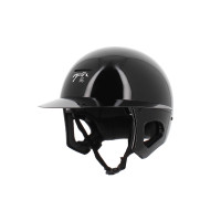 Helm Pénélope langer Visier Glänzend Schwarz