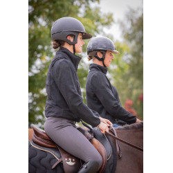 Helm Pénélope langer Visier Glänzend Schwarz