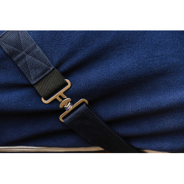 Fleece-Shirt Equithème Vague Marineblau