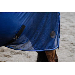 Equithème Classic 3D Mesh-Hemd Marineblau