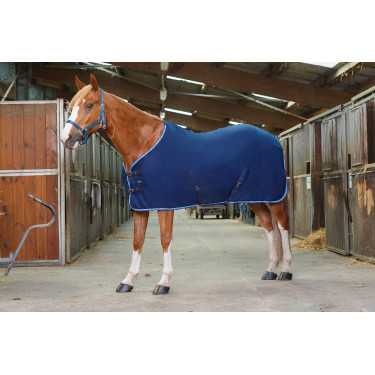 Polarfleece-Decke Riding World mit Kreuzgurten 230 g Polarfleece-Decke Riding World mit Kreuzgurten 230 g