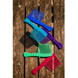 Kamm mit großen Zähnen P.V.C Hippotonic Soft Schwarz