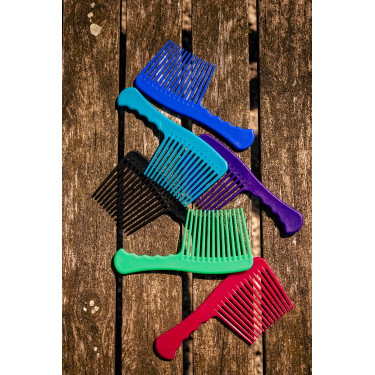 Kamm mit großen Zähnen P.V.C Hippotonic Soft Schwarz