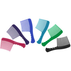 Kamm mit großen Zähnen P.V.C Hippotonic Soft Schwarz