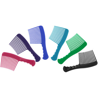 Kamm mit großen Zähnen P.V.C Hippotonic Soft Schwarz