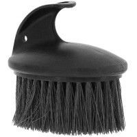 Massagebürste mit langen harten Borsten Hippotonic Schwarz