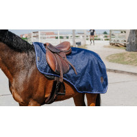 Abschwitzdecke Equithème Classic 600D Marineblau Abschwitzdecke Equithème Classic 600D Marineblau