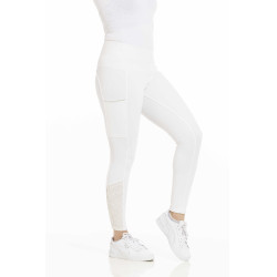Pull-on Equithème Brigitte Silikon-Vollbesatz Weiß Weiß