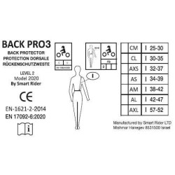 Rückenprotektor Equithème Cox Schwarz / Rot