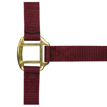 Nylonhalfter mit Leder unterlegt Norton Bordeaux Nylonhalfter mit Leder unterlegt Norton Bordeaux