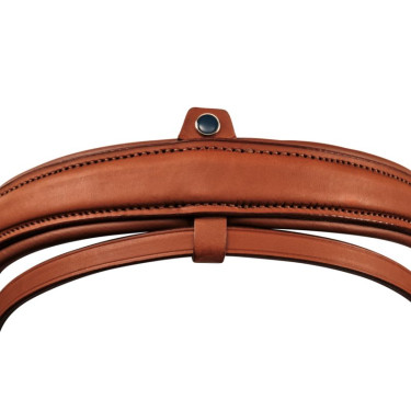 Spezial-Dressur-Reithalfter Stübben Kombiniert 2300 Leitrim Ebenholz / silbernes Ebenholz