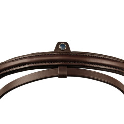 Kombinierter Nasenriemen Stübben 2300 Leitrim Ebenholz / silbernes Ebenholz