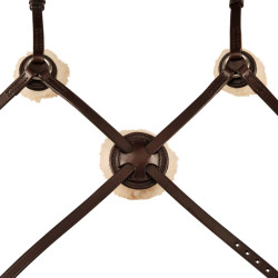 Mexikanisches Reithalfter Stübben 2300 Leitrim Ebenholz / silbernes Ebenholz