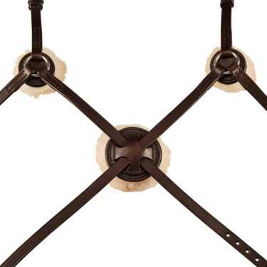 Mexikanisches Reithalfter Stübben 2300 Leitrim Ebenholz / silbernes Ebenholz