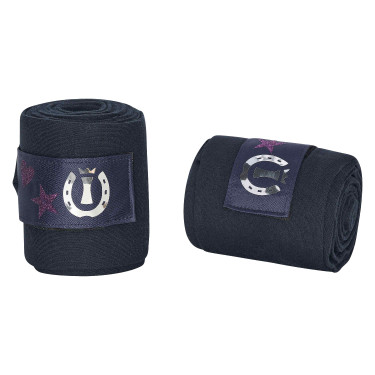 Polo-Bandagen Imperial Riding Cosmic Sparkle Marine Marineblau