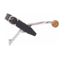 T-Sporen Kinder Leder Schwarz