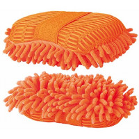 Éponge mesh et micro-fibre T de T Orange Éponge mesh et micro-fibre T de T Orange