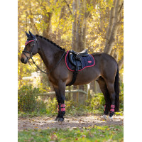 Satteldecke LeMieux Loire Classic GP Square Marine / Cranberry Marineblau